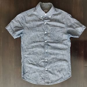 Bonobos Short Sleeve Chambray Shirt, indigo, Slim Fit, XS
